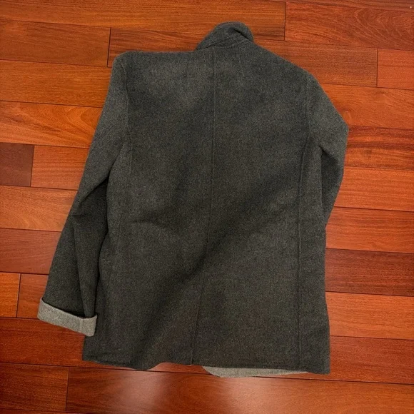 J. Crew Women's Reversible Gray/Light Gray Wool-Blend Blazer - Picture 3 of 3